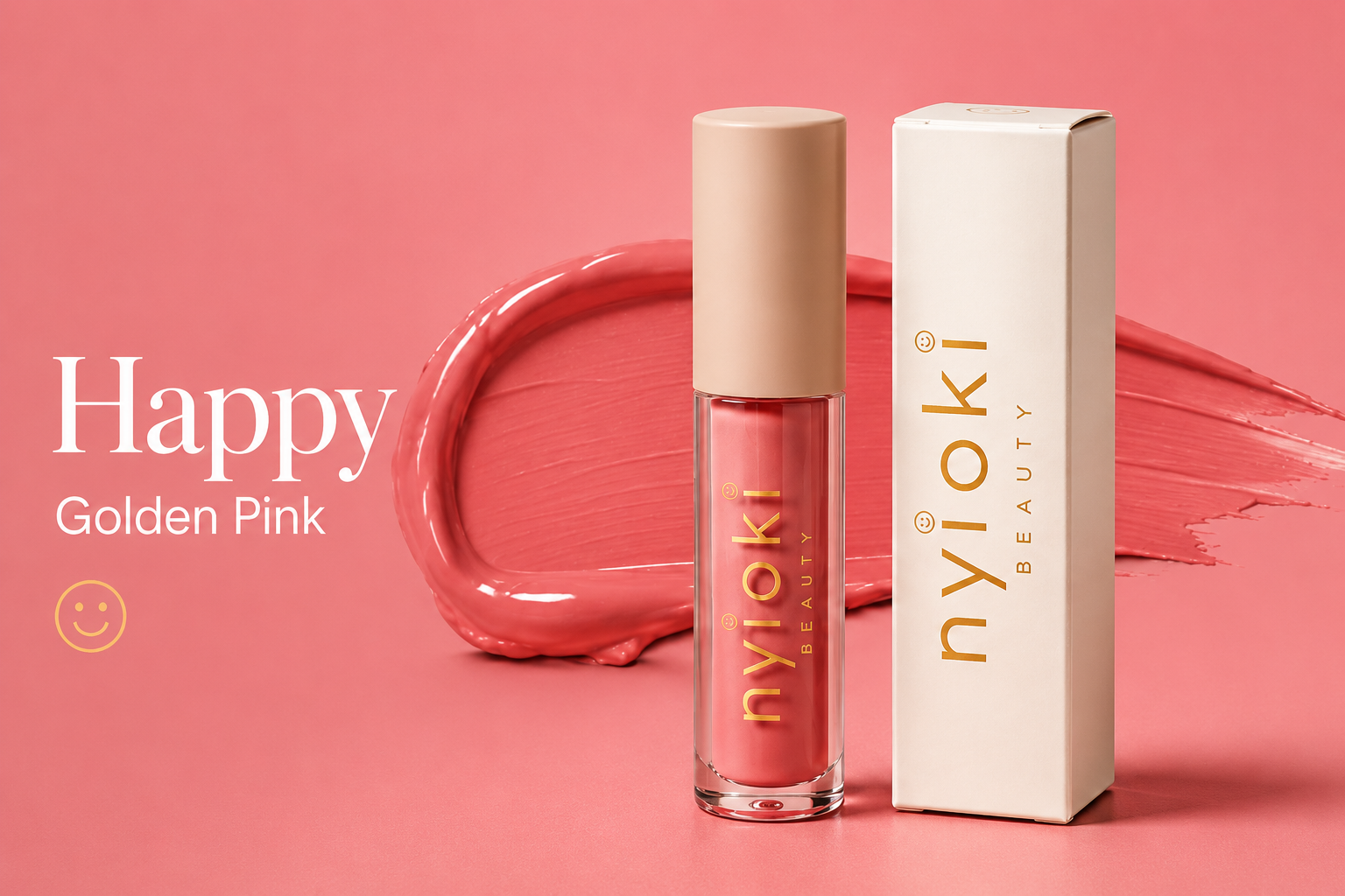 Happy — Golden Pink (Liquid Matte Lipstick)